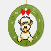Soft Coated Wheaten Terrier Christmas Classic Keramikornament (Links)