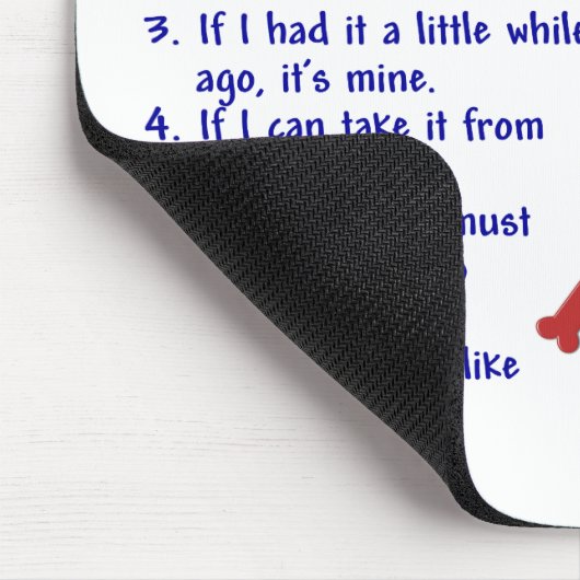 SOFT-COATED WHEATEN TERRIER Eigentums-Gesetze 2 Mousepad (Ecke)