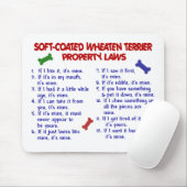 SOFT-COATED WHEATEN TERRIER Eigentums-Gesetze 2 Mousepad (Mit Mouse)