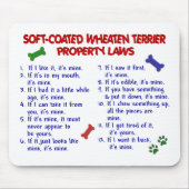 SOFT-COATED WHEATEN TERRIER Eigentums-Gesetze 2 Mousepad (Vorne)