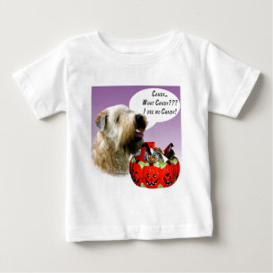 Soft Coated Wheaten Terrier Halloween Candy Baby T-shirt