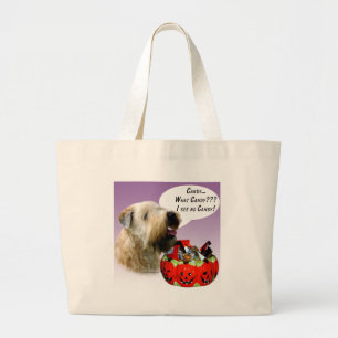 Soft Coated Wheaten Terrier Halloween Candy Jumbo Stoffbeutel