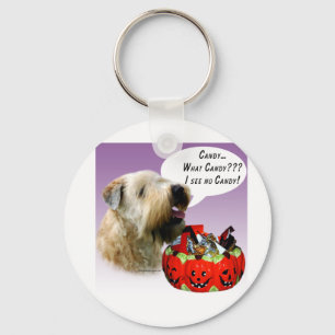 Soft Coated Wheaten Terrier Halloween Candy Schlüsselanhänger