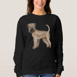 Soft-Coated Wheaten Terrier Hund Cartoon-Design Sweatshirt