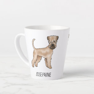 Soft-Coated Wheaten Terrier Hund mit individuellem Milchtasse
