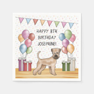 Soft-Coated Wheaten Terrier Pastell Alles Gute zum Serviette
