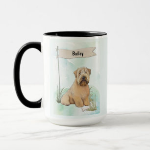 Soft Coated Wheaten Terrier Wasserfarbe Personalis Tasse