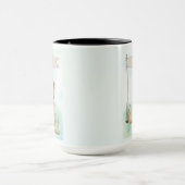 Soft Coated Wheaten Terrier Watercolor Personalize Tasse (Zentrum)