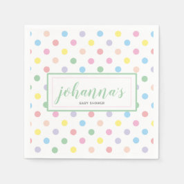 Soft Color Polka Dots Baby Duschpapier Serviette