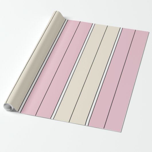 Soft Color Vertical Stripe Pattern Design Geschenkpapier (Ungerollt)