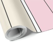 Soft Color Vertical Stripe Pattern Design Geschenkpapier (Rolleneckpunkt)
