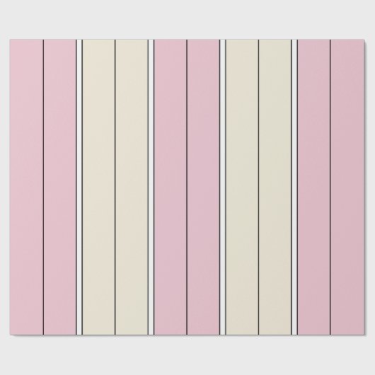 Soft Color Vertical Stripe Pattern Design Geschenkpapier (Flach)