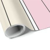 Soft Color Vertical Stripe Pattern Design Geschenkpapier (Rolleneckpunkt)