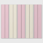 Soft Color Vertical Stripe Pattern Design Geschenkpapier (Flach)
