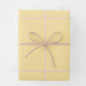 Soft Color Vertical Stripe Pattern Design Geschenkpapier Set (Beispiel)