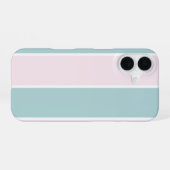 Soft Color Vertical Stripe Pattern Design iPhone 16 Hülle (Rückseite (Horizontal))