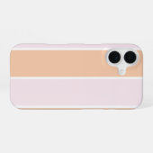 Soft Color Vertical Stripe Pattern Design iPhone 16 Hülle (Rückseite (Horizontal))