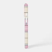 Soft Color Vertical Stripe Pattern Design iPhone 16 Hülle (Linke Seite)