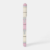 Soft Color Vertical Stripe Pattern Design iPhone 16 Hülle (Rechte Seite)