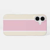 Soft Color Vertical Stripe Pattern Design iPhone 16 Hülle (Rückseite (Horizontal))