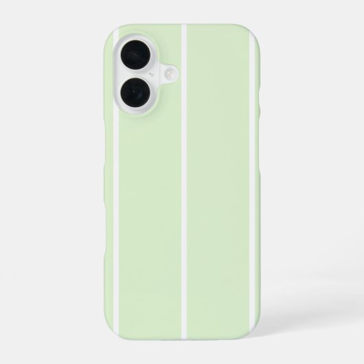 Soft Color Vertical Stripe Pattern Design iPhone 16 Hülle (Rückseite)