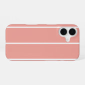 Soft Color Vertical Stripe Pattern Design iPhone 16 Hülle (Rückseite (Horizontal))