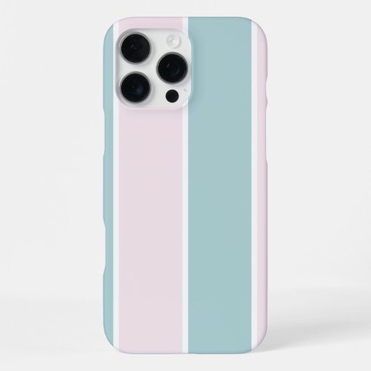 Soft Color Vertical Stripe Pattern Design iPhone Hülle (Rückseite)