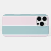 Soft Color Vertical Stripe Pattern Design iPhone Hülle (Rückseite (Horizontal))