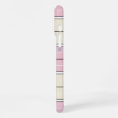 Soft Color Vertical Stripe Pattern Design iPhone Hülle (Linke Seite)