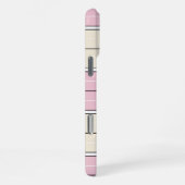 Soft Color Vertical Stripe Pattern Design iPhone Hülle (Rechte Seite)