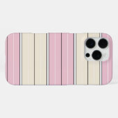 Soft Color Vertical Stripe Pattern Design iPhone Hülle (Rückseite (Horizontal))