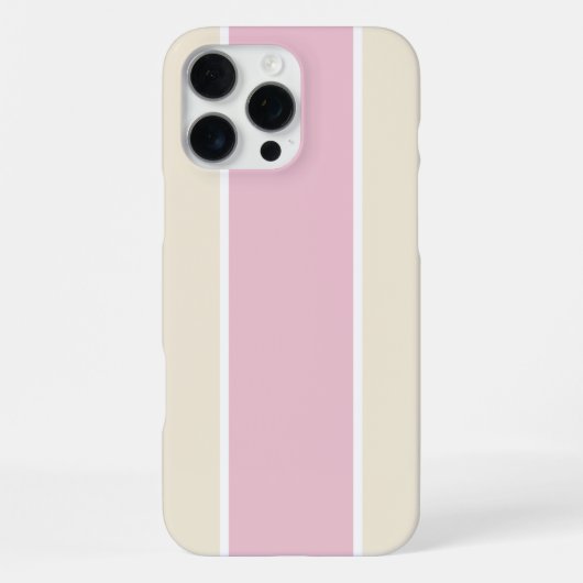 Soft Color Vertical Stripe Pattern Design iPhone Hülle (Rückseite)