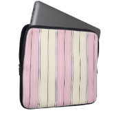 Soft Color Vertical Stripe Pattern Design Laptopschutzhülle (Vorne Rechts)