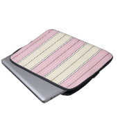Soft Color Vertical Stripe Pattern Design Laptopschutzhülle (Vorne Knopf)