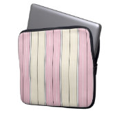 Soft Color Vertical Stripe Pattern Design Laptopschutzhülle (Vorderseite Links)