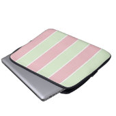 Soft Color Vertical Stripe Pattern Design Laptopschutzhülle (Vorne Knopf)