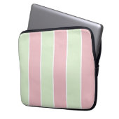 Soft Color Vertical Stripe Pattern Design Laptopschutzhülle (Vorderseite Links)