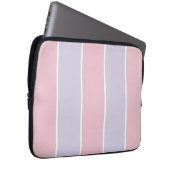 Soft Color Vertical Stripe Pattern Design Laptopschutzhülle (Vorne Rechts)