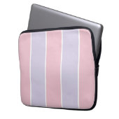 Soft Color Vertical Stripe Pattern Design Laptopschutzhülle (Vorderseite Links)