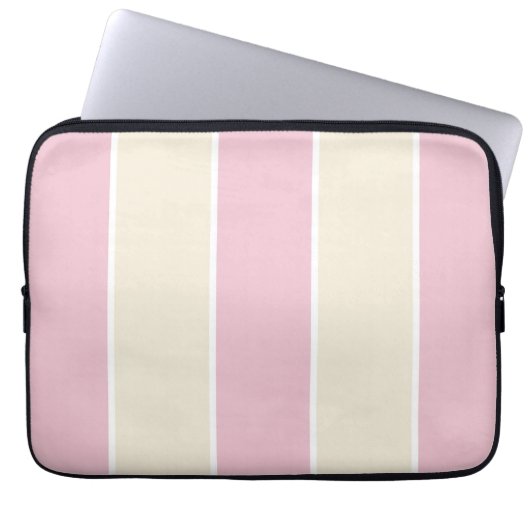 Soft Color Vertical Stripe Pattern Design Laptopschutzhülle (Vorderseite)