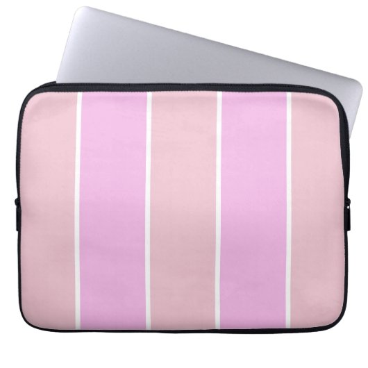 Soft Color Vertical Stripe Pattern Design Laptopschutzhülle (Vorderseite)