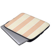 Soft Color Vertical Stripe Pattern Design Laptopschutzhülle (Vorne Knopf)