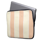 Soft Color Vertical Stripe Pattern Design Laptopschutzhülle (Vorderseite Links)