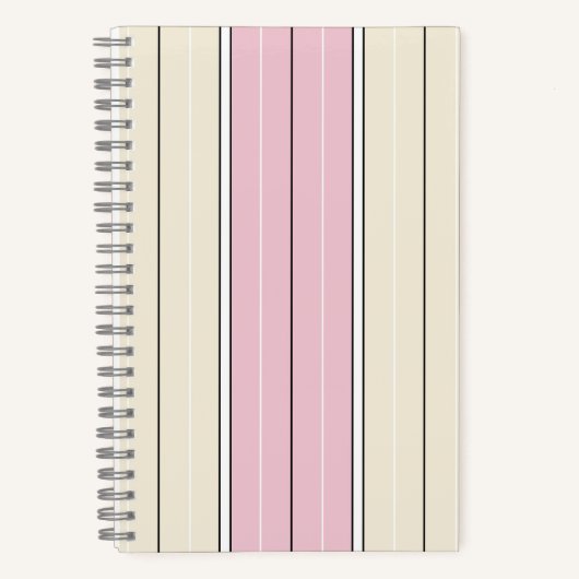 Soft Color Vertical Stripe Pattern Design Notizblock (Vorderseite)