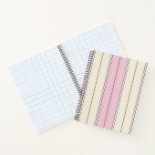 Soft Color Vertical Stripe Pattern Design Notizblock (Innenseite)