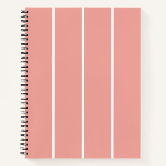 Soft Color Vertical Stripe Pattern Design Notizblock (Vorderseite)