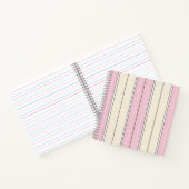 Soft Color Vertical Stripe Pattern Design Notizblock (Innenseite)