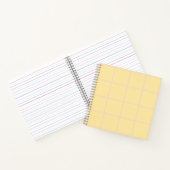 Soft Color Vertical Stripe Pattern Design Notizblock (Innenseite)