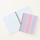 Soft Color Vertical Stripe Pattern Design Notizblock (Innenseite)