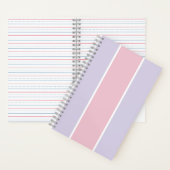 Soft Color Vertical Stripe Pattern Design Notizblock (Innen)